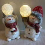 Sneeuwman met ijshoorn - lampje