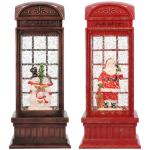 Luxe sneeuwbol telefoonbox - Rood