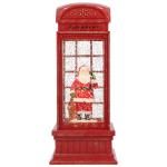 Luxe sneeuwbol telefoonbox - Rood - Afbeelding 2