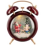Luxe sneeuwbol wekker - kerstman