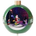 Kerstbal met verlichting - groen
