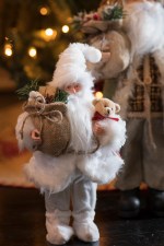 Kerstfiguur wit - medium - Afbeelding 3