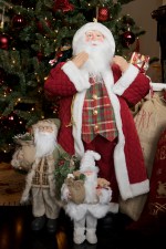 Kerstfiguur wit - medium - Afbeelding 4