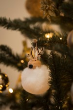 Hanger rendier - wit - Afbeelding 2