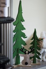 Kerstboom op voet vilt - groot - Afbeelding 2