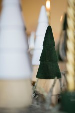 Kerstkegel vilt groen - klein - Afbeelding 2