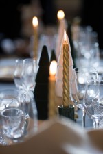 Gedraaide kaars - goud - Afbeelding 4