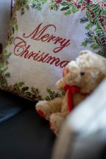 Kerstkussen merry christmas - Afbeelding 2