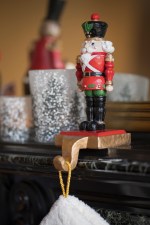 Theelichthouder groot - Dennenboom wit - Afbeelding 2