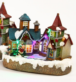 Kerst huis verlicht - 2 huisjes - Afbeelding 2