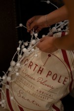 Katoenen kerstzak "North Pole Expressé - Afbeelding 3