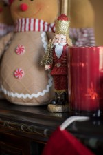 Theelichthouder groot - Merry Christmas rood - Afbeelding 2