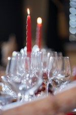 Gedraaide kaars - rood - Afbeelding 2