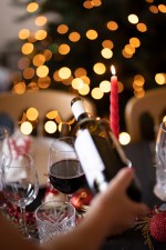 Gedraaide kaars - rood - Afbeelding 3